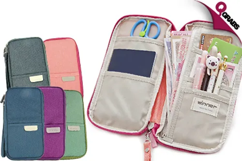 From QR29 Explore the World with a Handy Travel & Passport Wallet - Choose from 6 Adventurous Colors! (Up to QR94 Value)